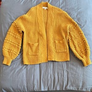 Madewell Mustard Knit Women's Cardigan